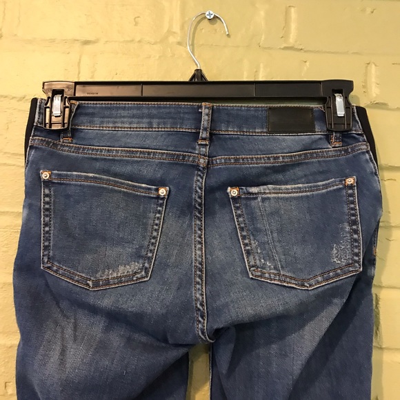 Zara Distressed Stretch Skinny Jeans - Picture 6 of 7